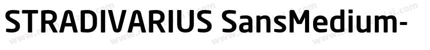STRADIVARIUS SansMedium字体转换